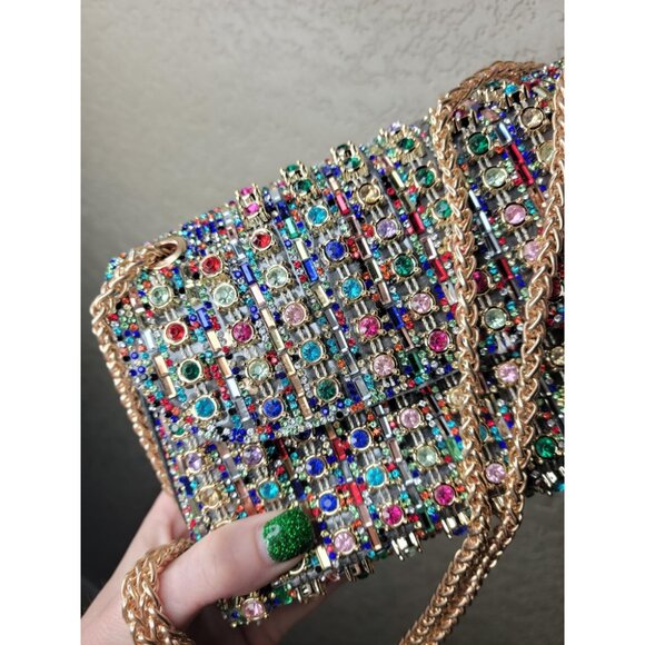 Rhinestone Clutch for Women's Sparkly Shoulder Bag for Evening & Party - Picture 2 of 11